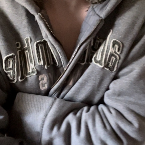 Abercrombie fur lined heavy hooded jacket coat vintage logo - Picture 5 of 5